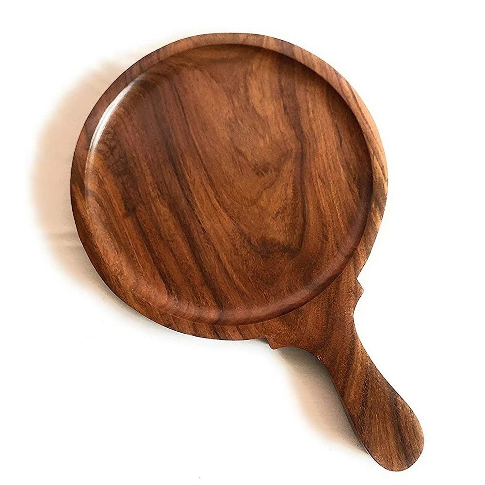 Wooden Handicraft Wood Pizza Plates, Size: 10