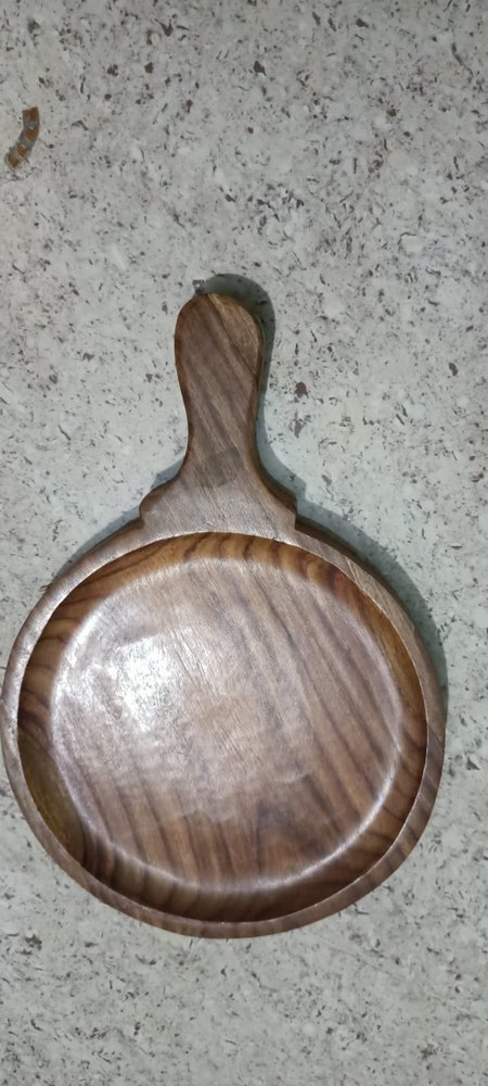 Brown Sheesham Wood Pizza Plate, For Restaurants, Size/dimension: 9 Inch