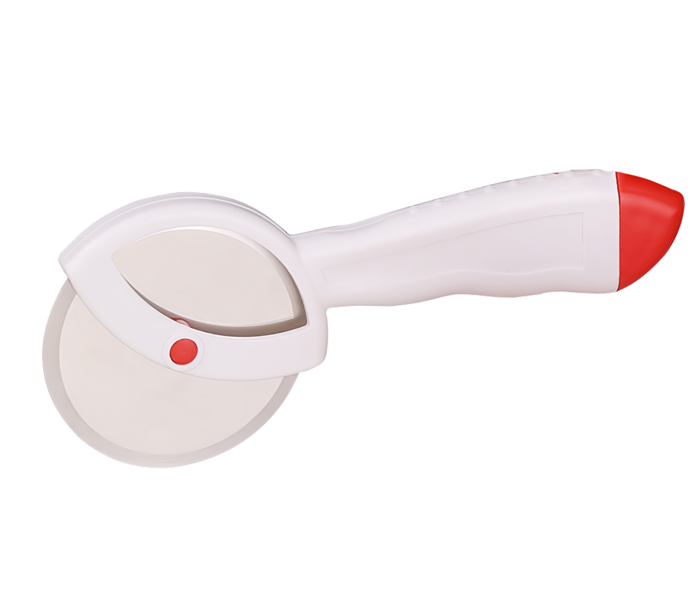 Smita White and Red Jumbo Pizza Cutter, For Kitchen