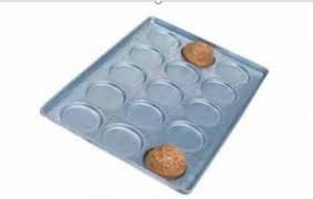 Rectangular Alloy Steel Burger Bun Baking Tray, Thickness: 4, Size: 16 X24 X4