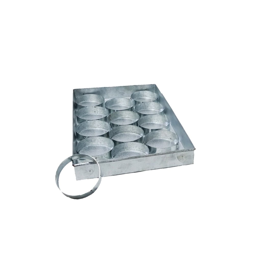 Metal Plain Burger Bun Baking Tray, Shape: Rectangle, Size: 13 X 18 X 2