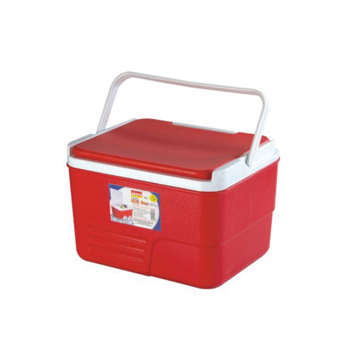 Red & White Plastic Insulated Ice Box