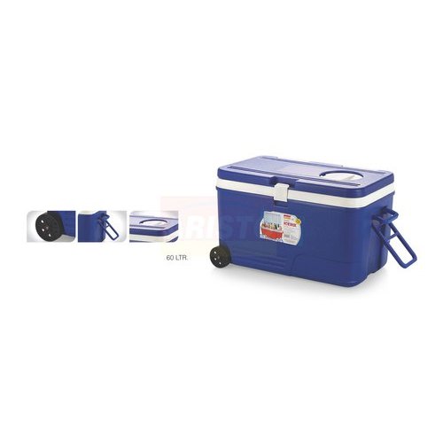 Blue Plastic 60 Liter Wheeled Ice Storage Box