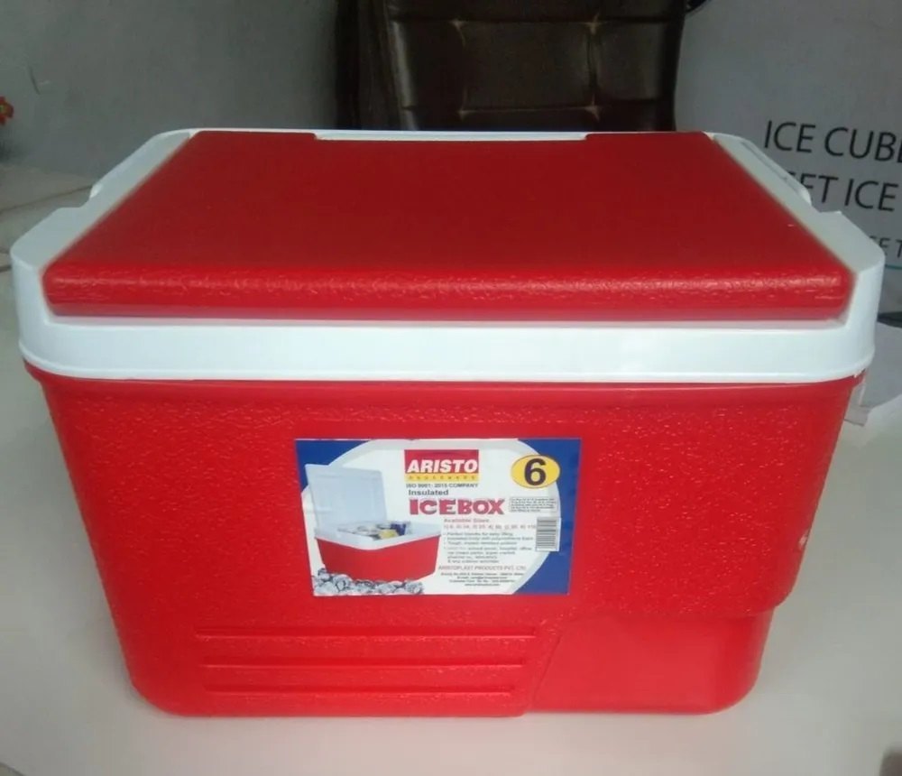 Red Plasitc Aristo Plastic Ice Box, Capacity: 6L