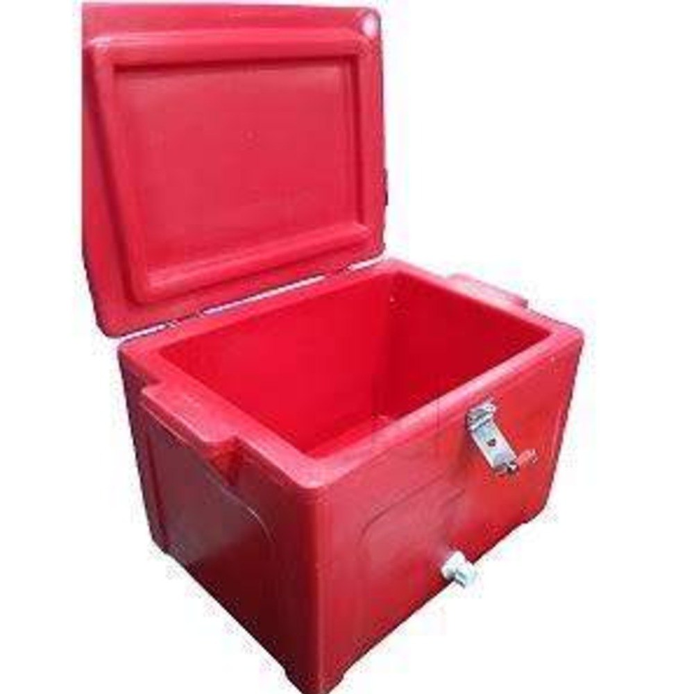 Red Plastic Ice Box, Capacity: 100 L