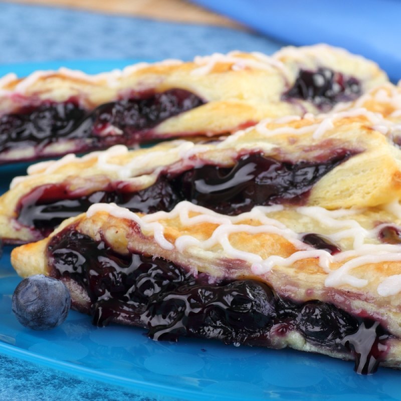 Black Chocolate Blueberry Pastry