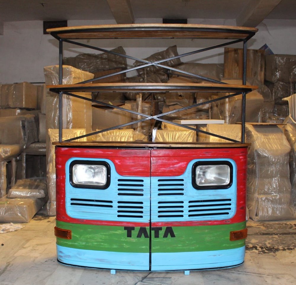 Iron Multicolor Tata Truck Bar Counter With Multiple Shelf, Packaging Type: Box