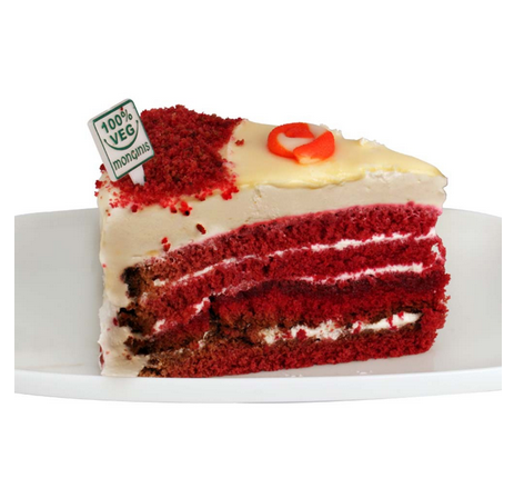 Red Velvet Cheese Veg Pastry