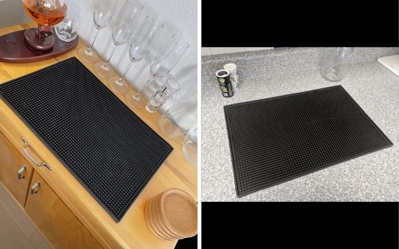 Non toxic Rubber Black BAR MATS Manufacturer in India (12 inches x 18 inches), Grade: A Grade, Thickness: 10 mm (apx)
