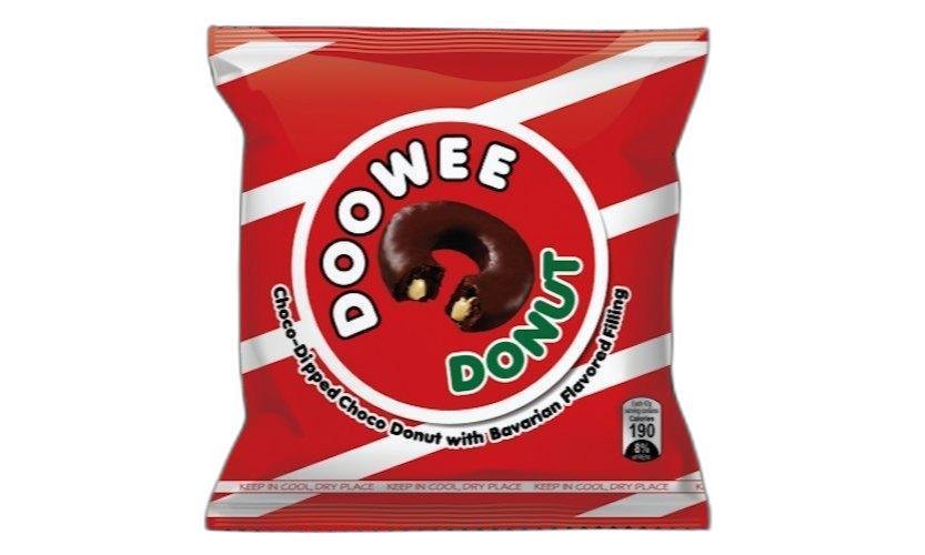 Contains Egg Chocolate Doowee Donut (Choco) 30g, Poly