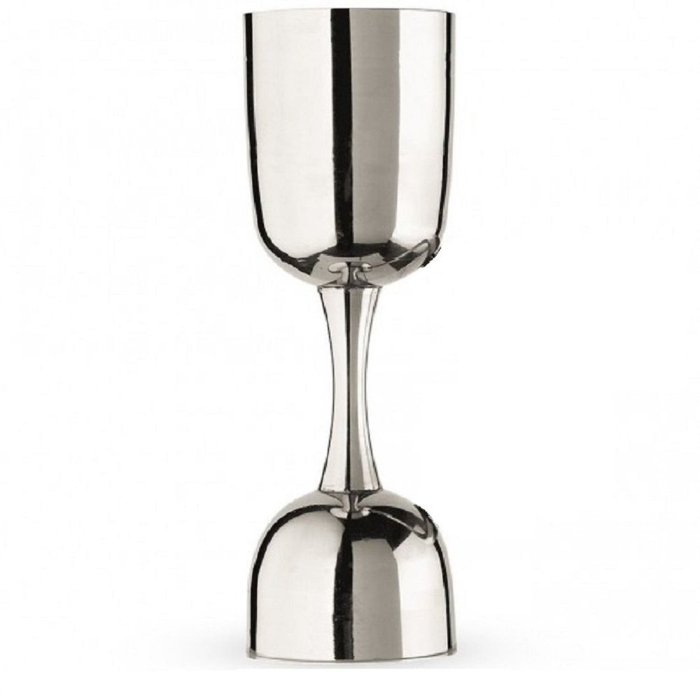 Stainless Steel Silver Peg Measurer Jigger Without Handle Unique Design, Grade: 304, Packaging Type: Box
