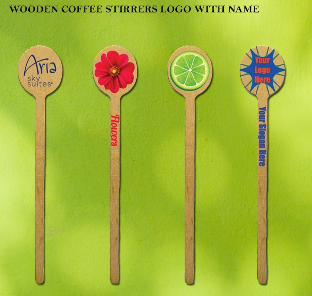 Customized Wooden Coffee Stirrers