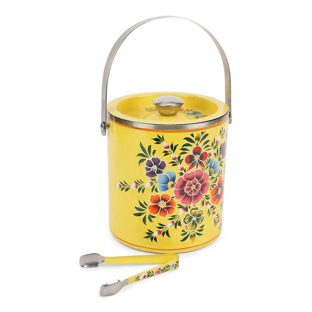 The Cocotier Hand Painted Ice Bucket bar Tools for Home bar Accessories (Mini bar)