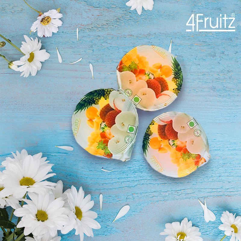 Round 4Fruitz 3Cup Nata Jelly, Packaging Type: Packet, Packaging Size: 390g (130gx3 Cups)