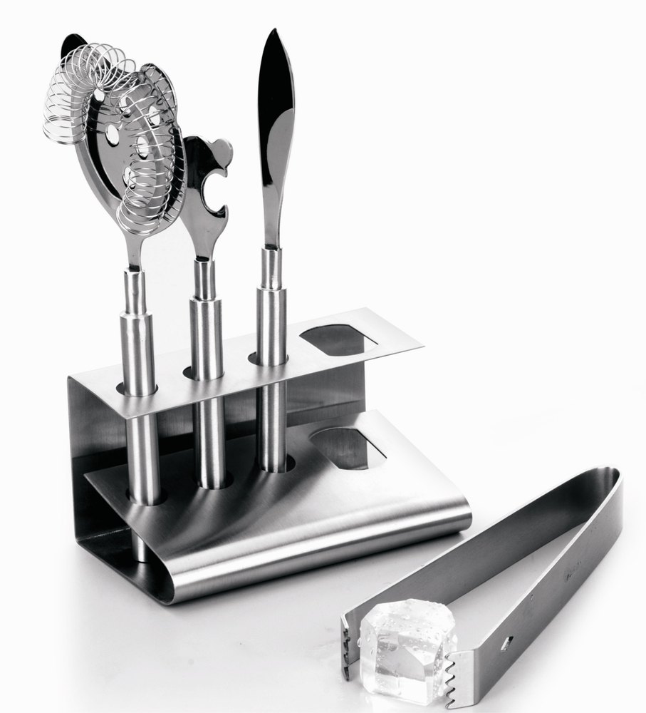 Matt Finish Stainless Steel Bar Tool Set
