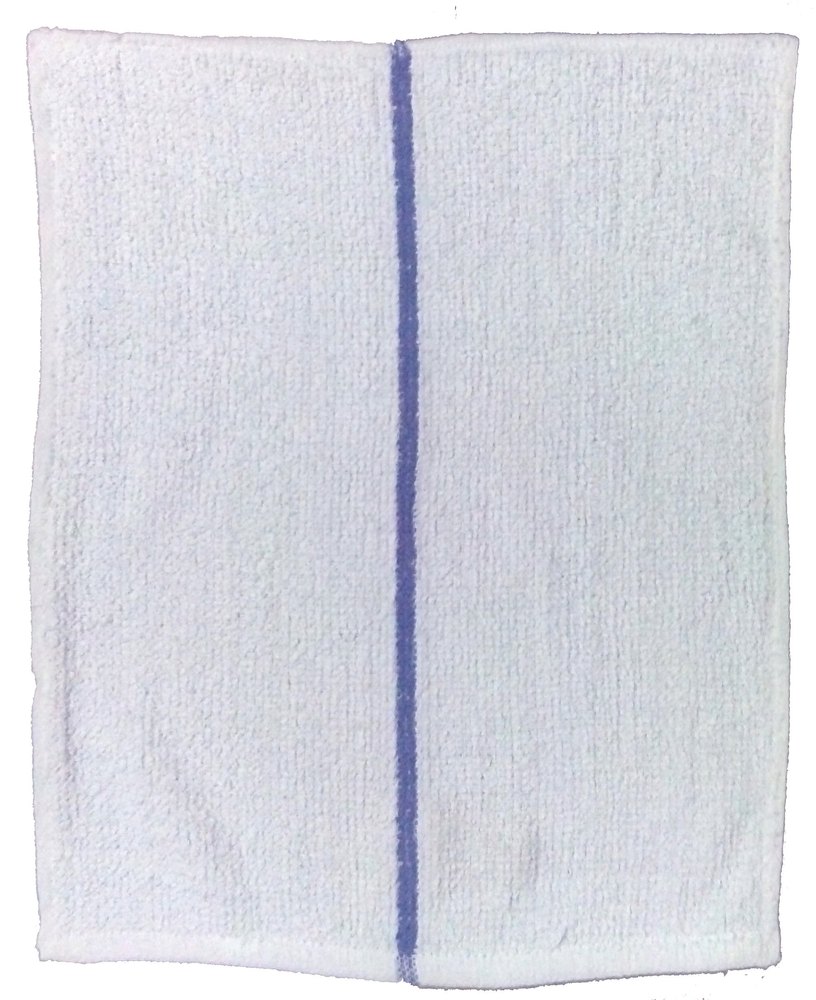 Cotton Plain Bar Mops Towel, Size: 16X19