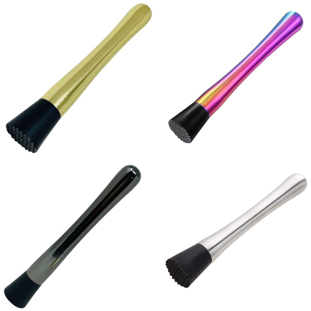 Stainless Steel Multicolor Cocktail Bar Mixer Muddler