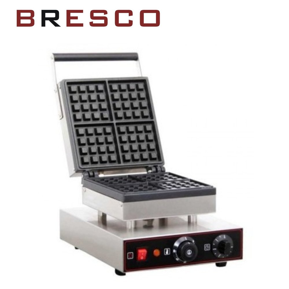 Stainless Steel Bresco Square Waffle Maker 1 Thick