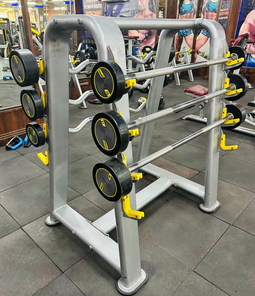 Stainless Steel Silver Fix Bar Stand, For Gym