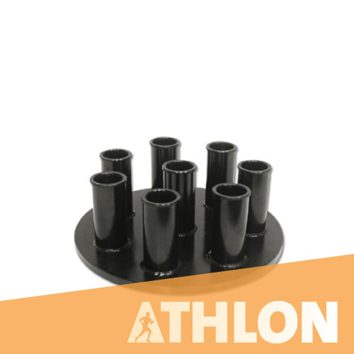 Commercial Black AM-9099 Olympic Bar Stand, For Gym, Packaging Type: Box