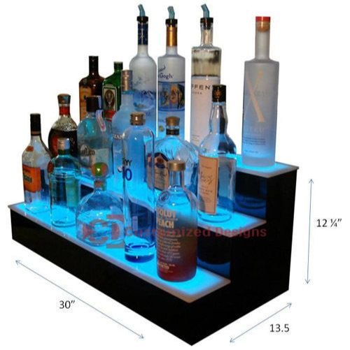 Acrylic Bar stand, Thickness: 5-10 Mm, Size: 30x13.5x22 Mm