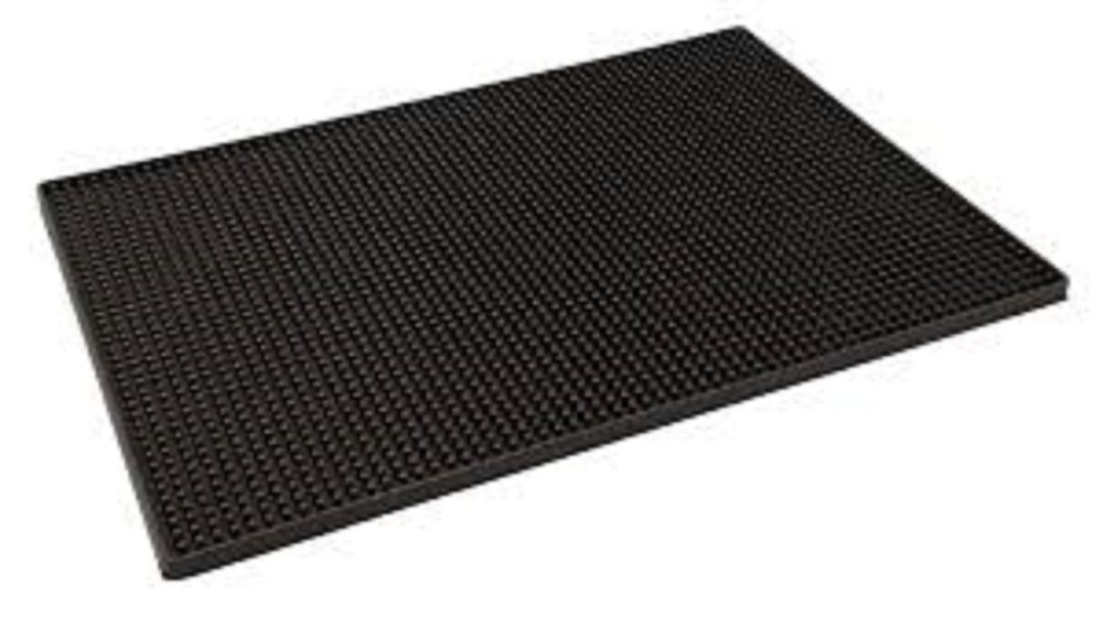 Black Rubber Bar Mat, Packaging Type: Box