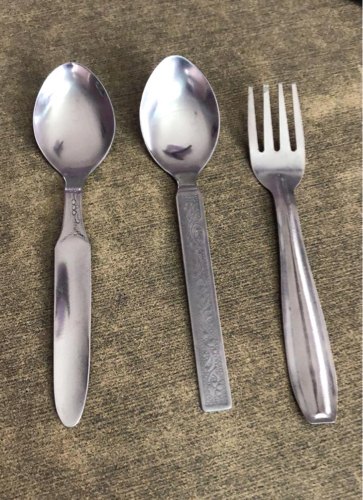Silver stainless steel spoon, for Home