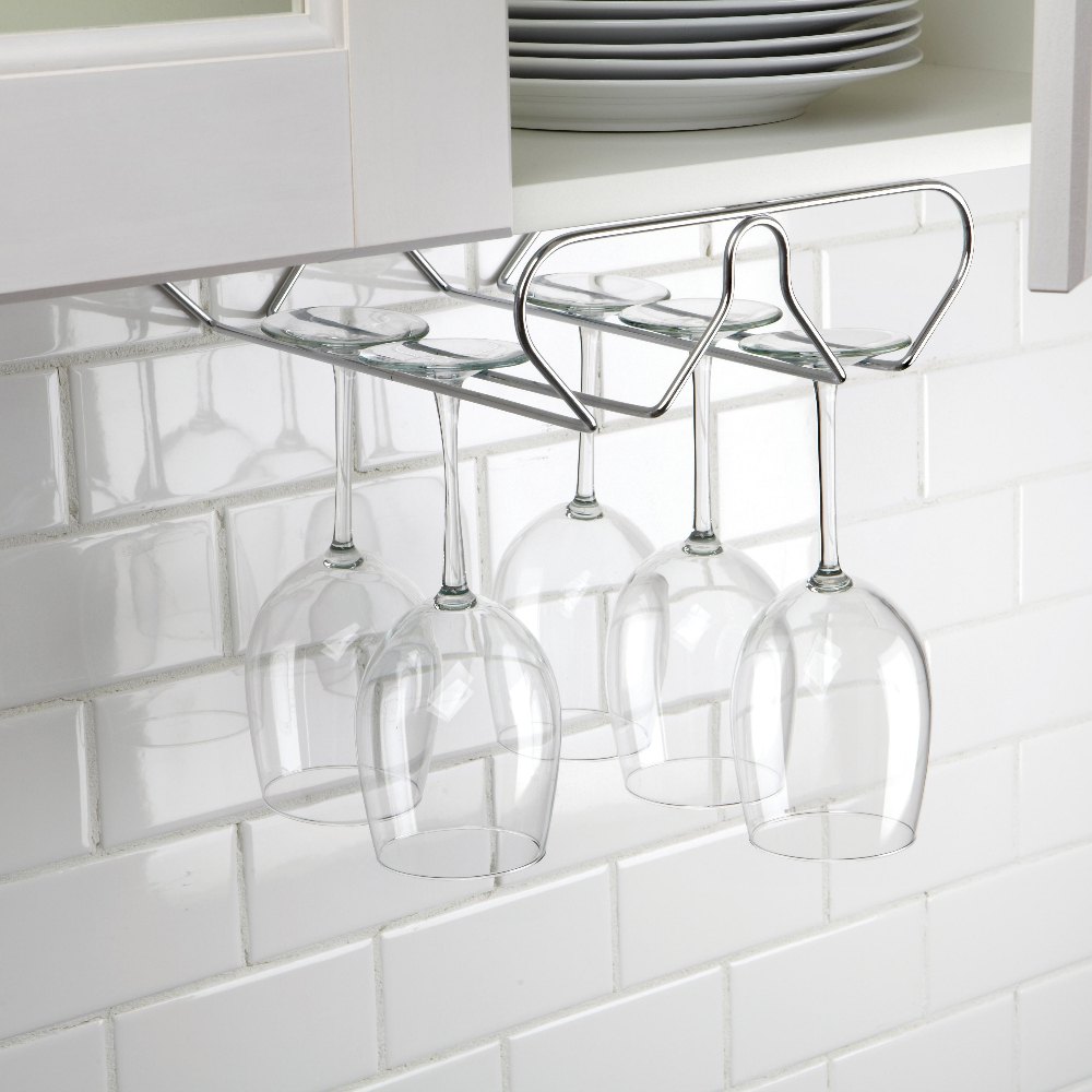 Hanging Wine Glass Rack, Storage Capacity: 6