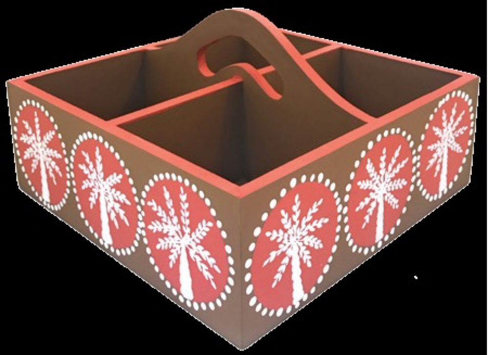 Tisser Brown Designer Jar Holder