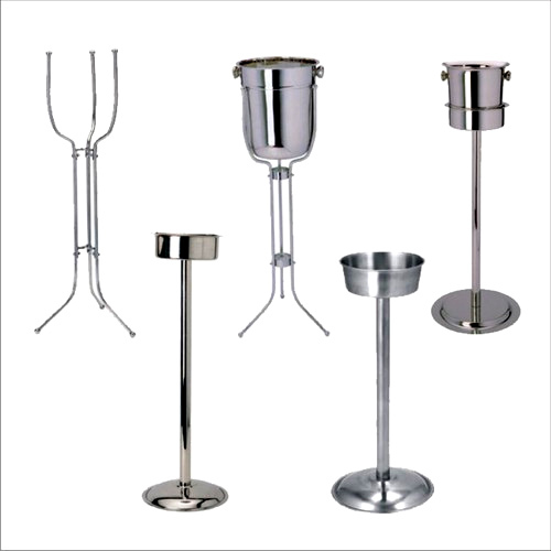 Bhalaria Silver Bucket Cooler Stand, Size: Standard