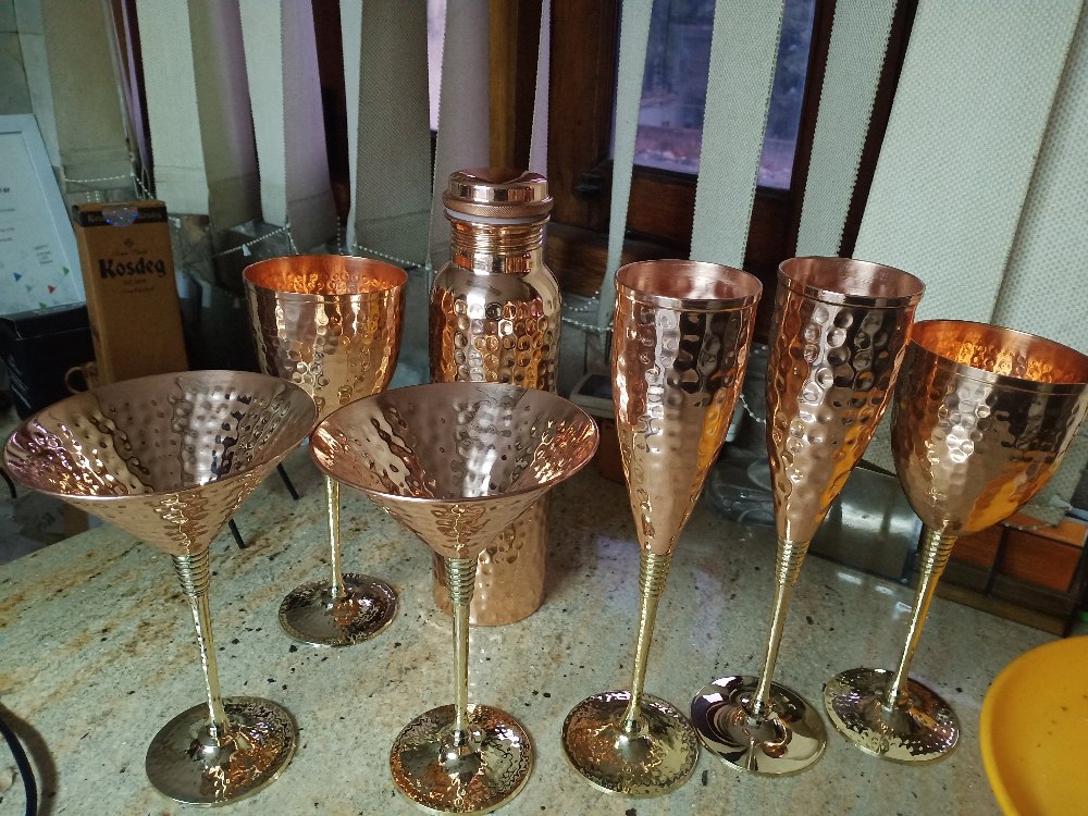 Copper Wine Drinking Glass