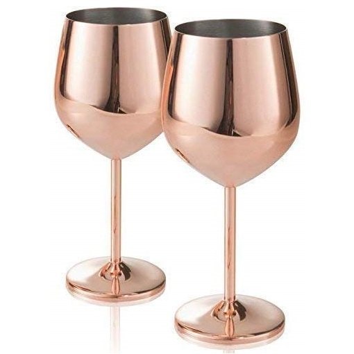 Copper Wine Goblet