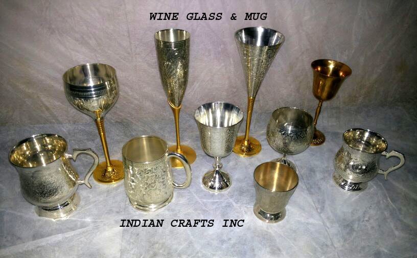 Silver Plated Wine Glass