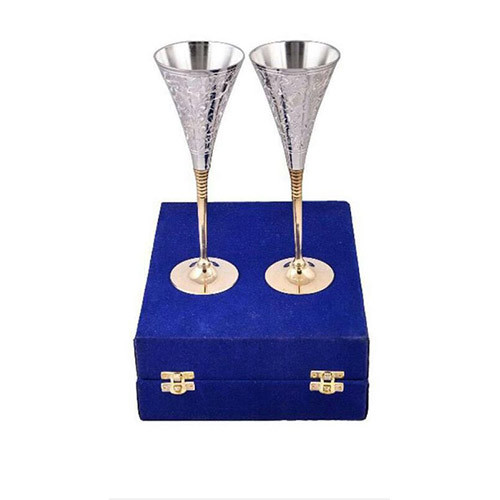 Glass Set, Packaging Type: Red Velvet Box, Size: 8 Inch