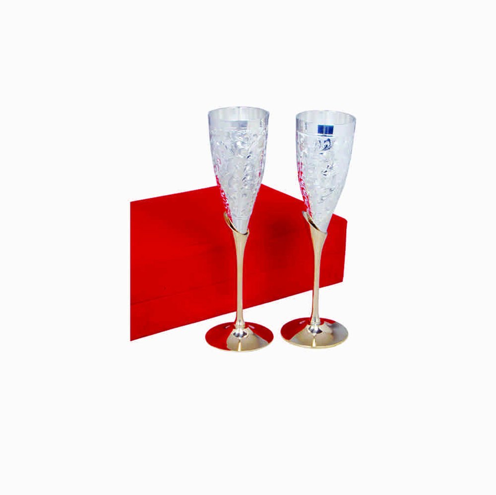 Handi Trendy Silver Plated Wine Glass Set