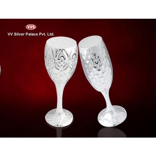 Silver Wine Glass Set