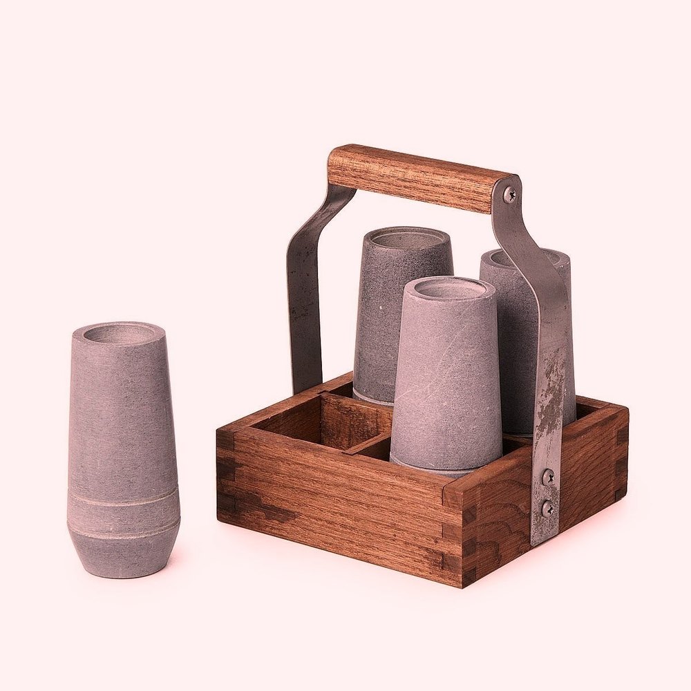 Grey Marble Glasses