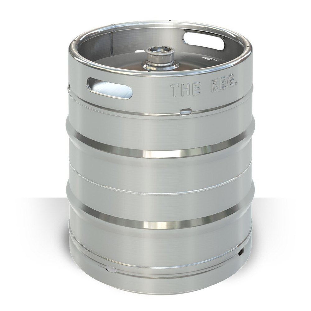 Silver 20 Litre Round Stainless Steel Keg