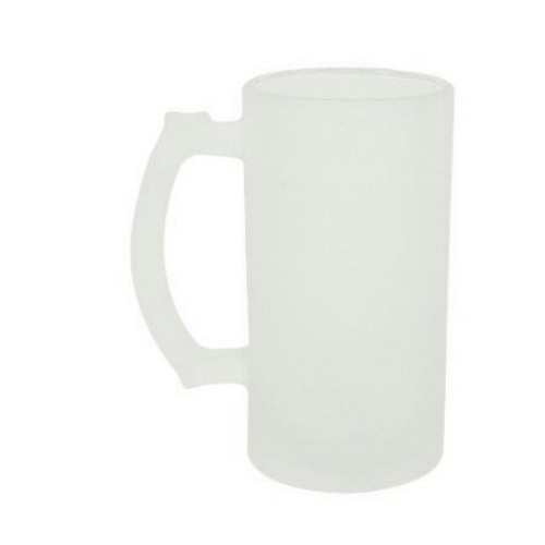 Glass 16Oz Frosted Beer Mug Sublimation Printable Blanks Serve Drinks