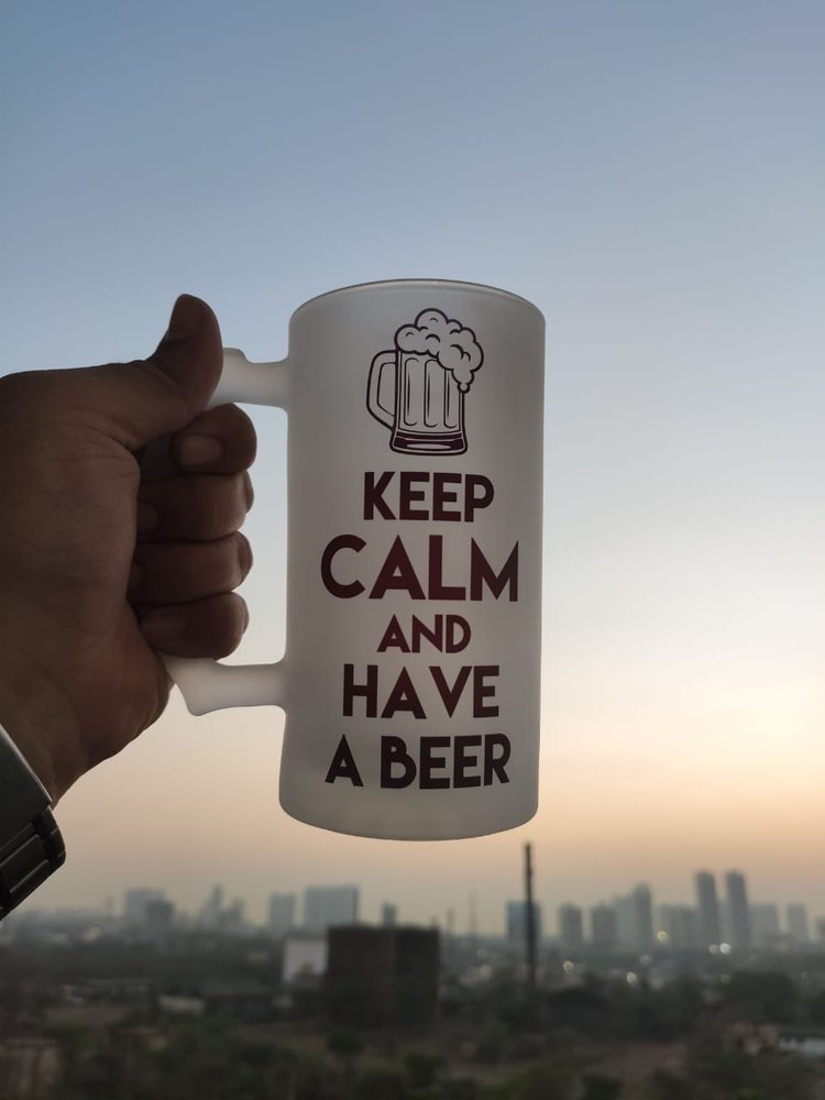Printed Frosted Beer Mugs 16oz