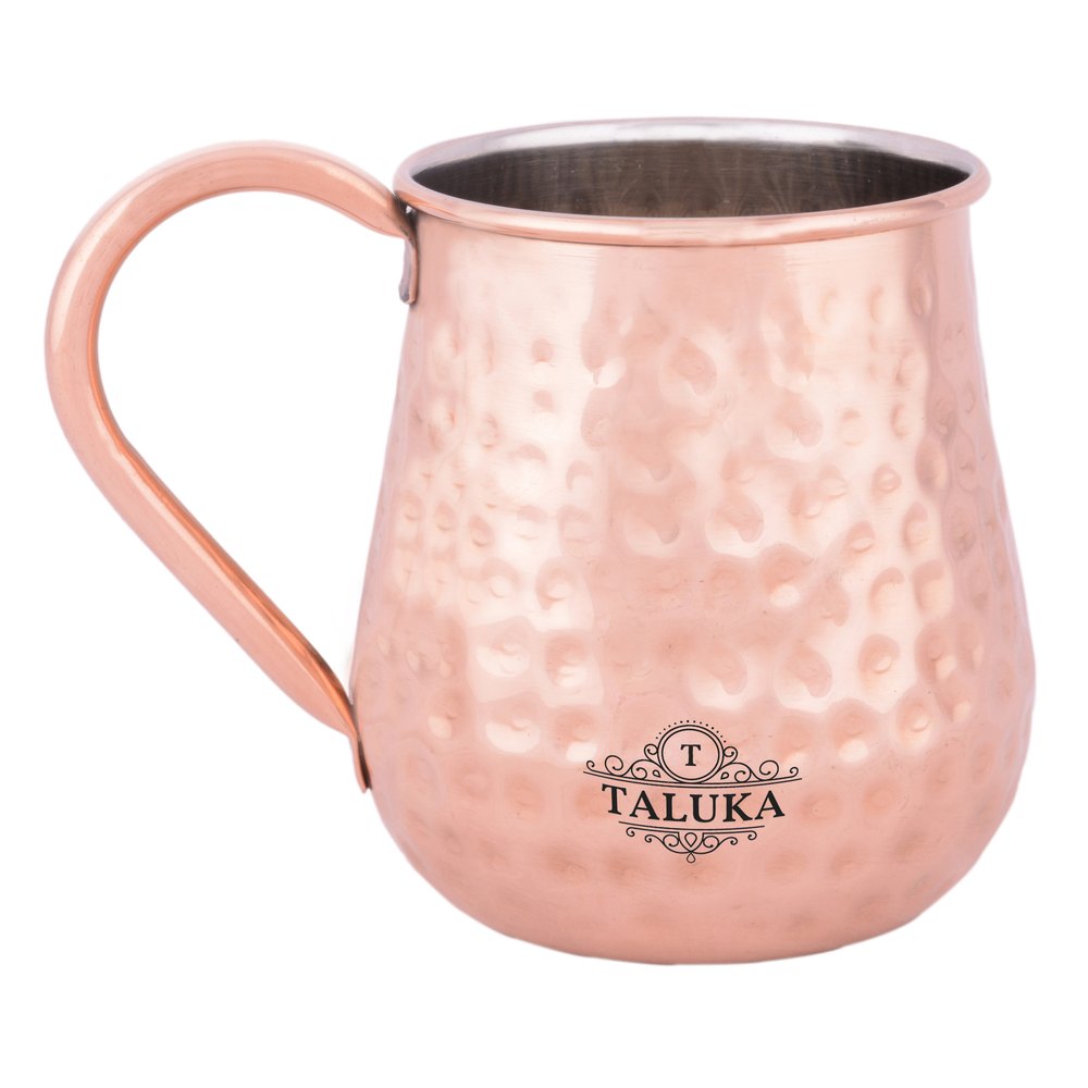 Taluka Brown Hammered Moscow Mule Mug, Size: 4.1 X 3.2 Inch
