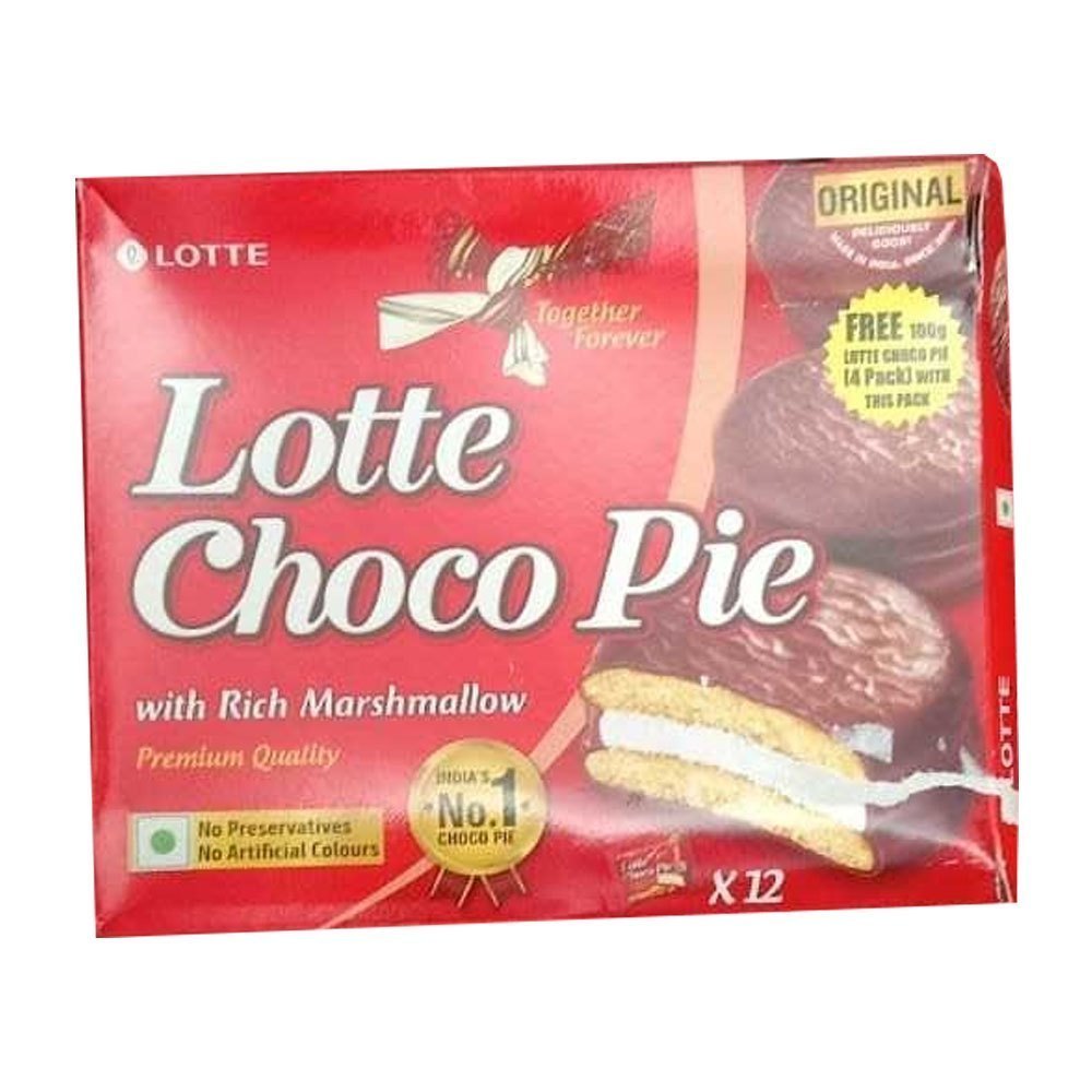 Lotte Choco Pie Chocolate, Rectangle, Packaging Type: Box