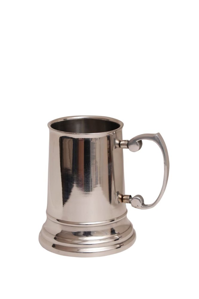 Silver STAINLESS STEEL BEAR MUG, Capacity: 400 Ml, Size: 13.5 Cm Height 8.5cm Dia