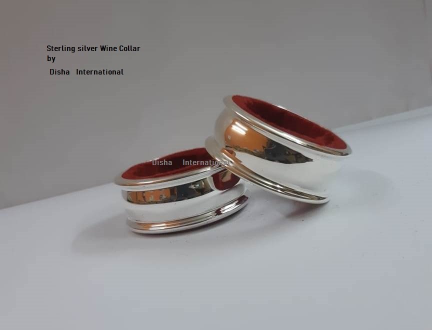 Silver Wine Bottle Collar, Size: 20 mm