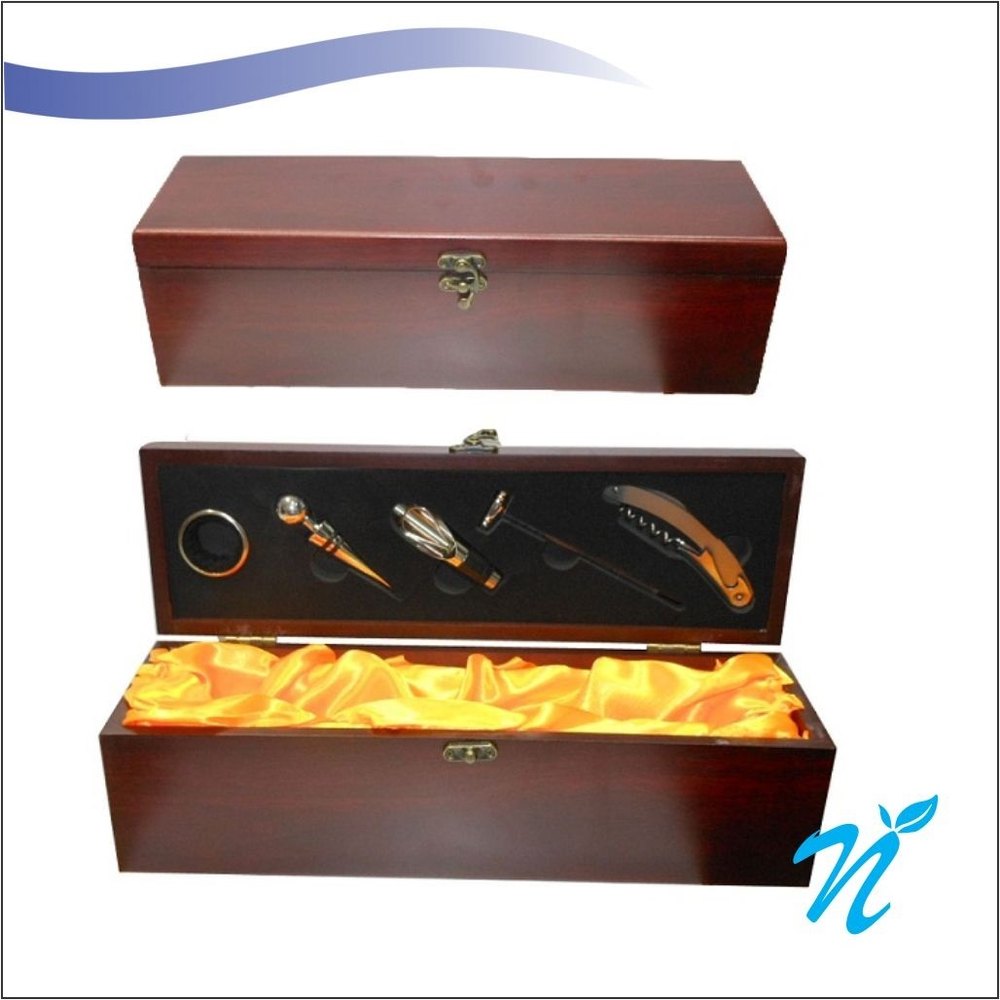 Wine Bottle Box and Accessories Set