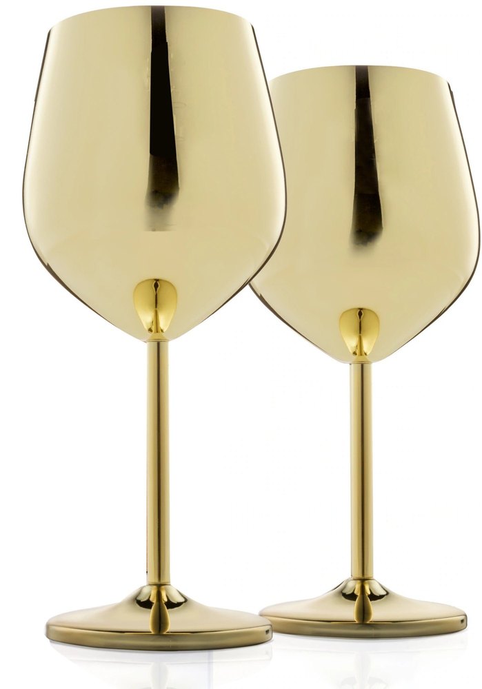 Gold Plated Wine Glass