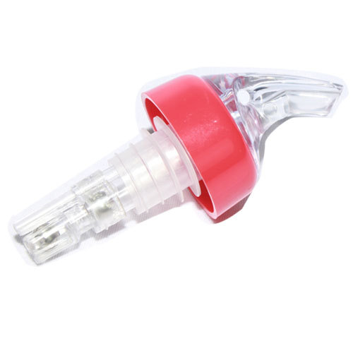 Plastic Red And White Liquor Pourer