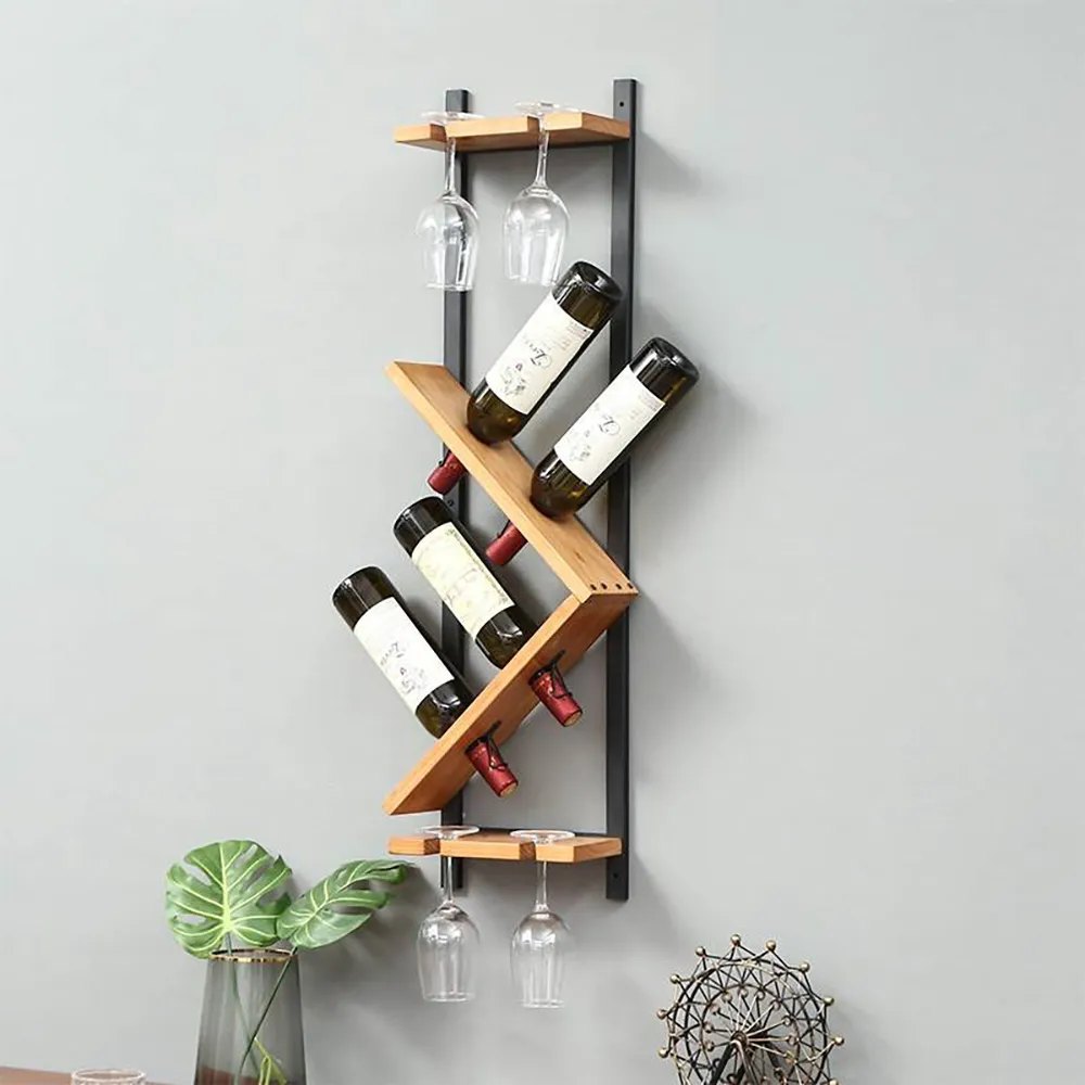 Wood Wine Holder Rack