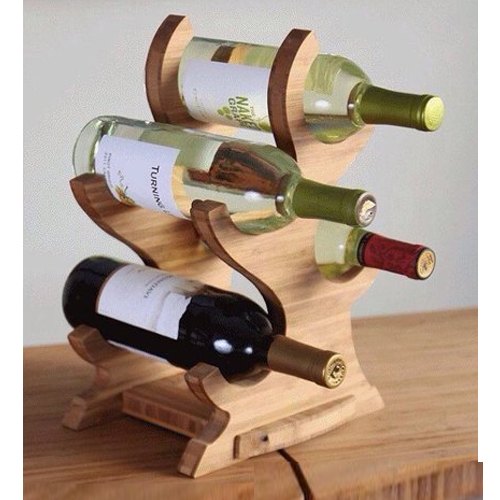 Wooden Bottle Stand