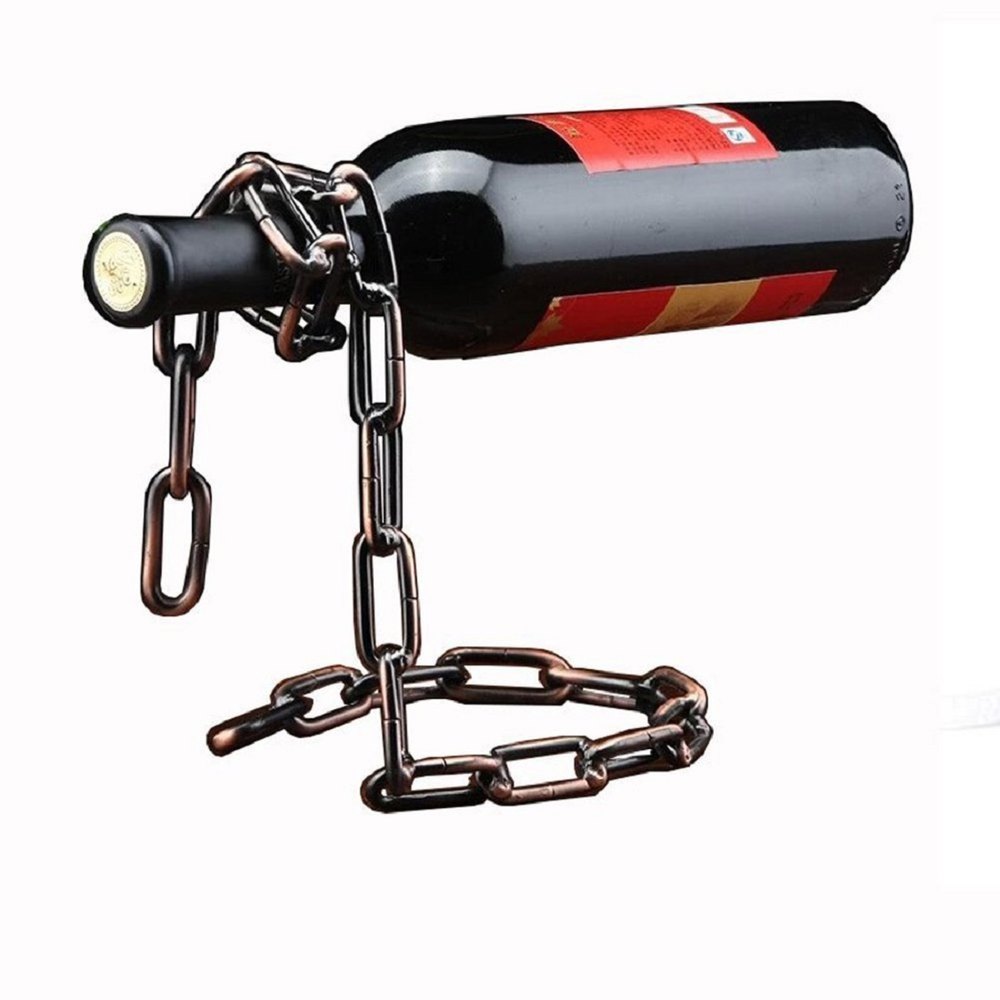Magic Wine Floating Bottle Holder Steel (Bronze & Silver)